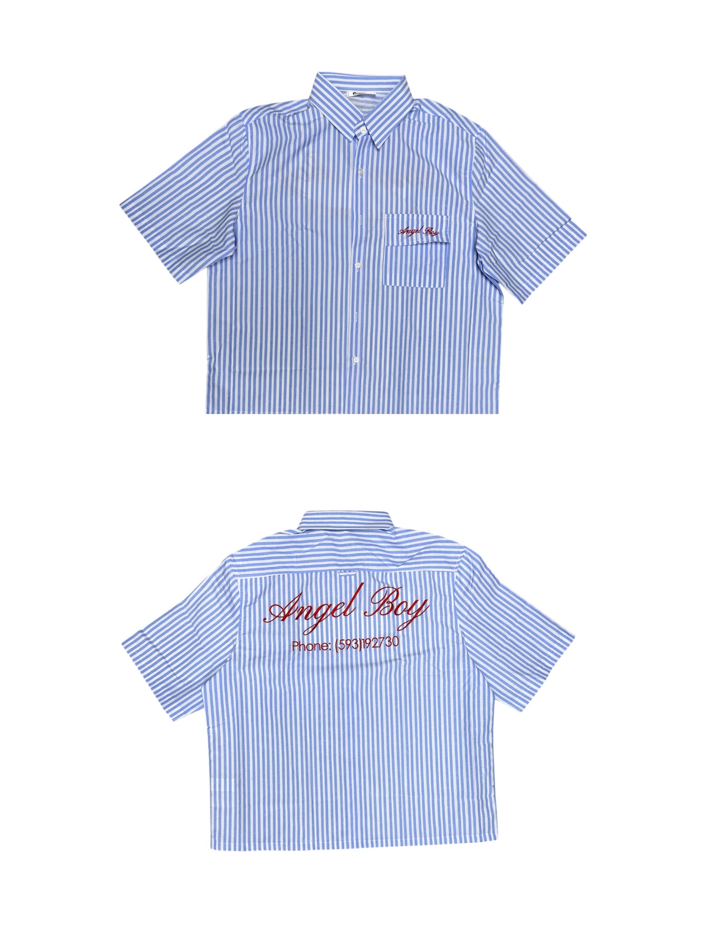 Camisa BoxyFit de Tela "Angel Boy"
